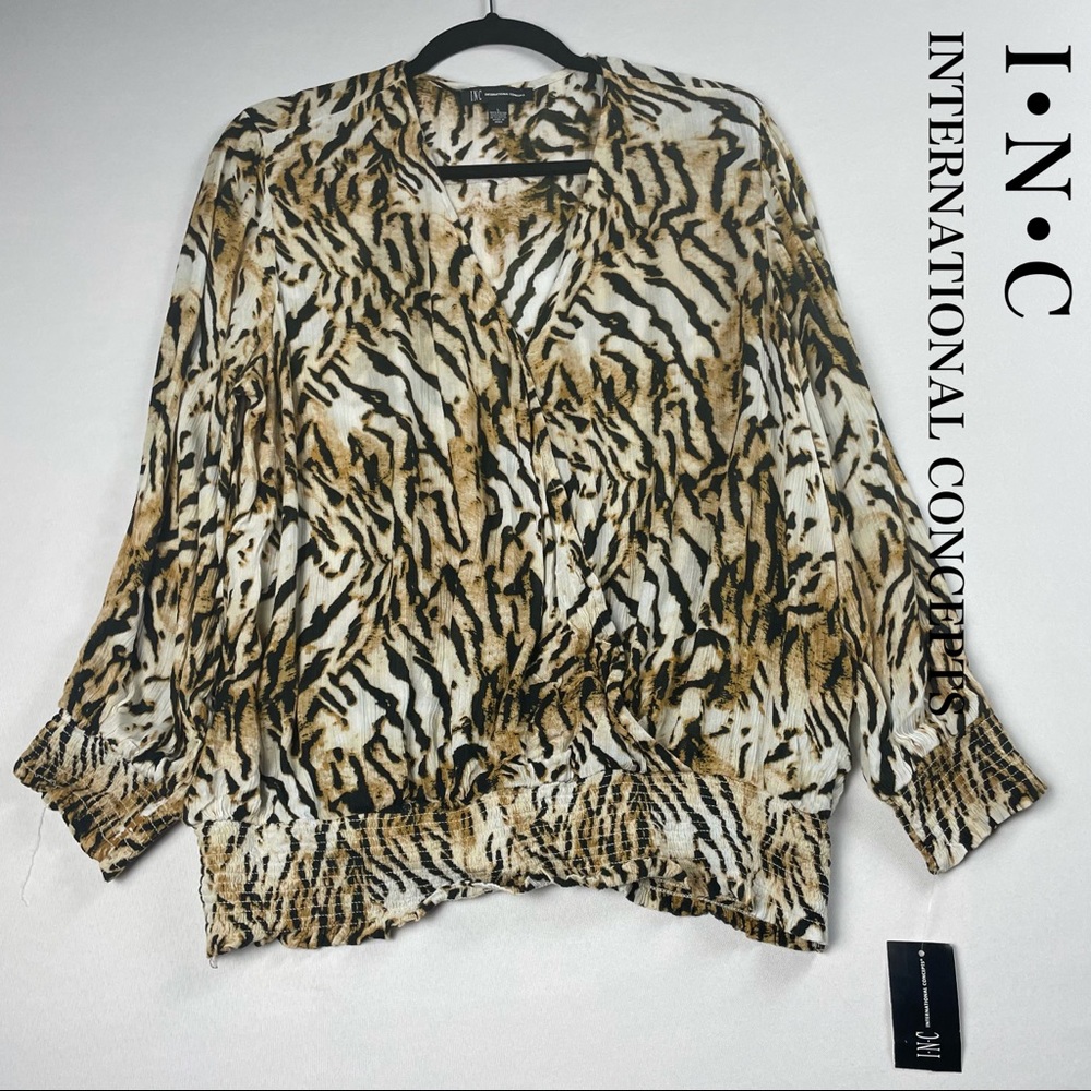 INC Animal print top